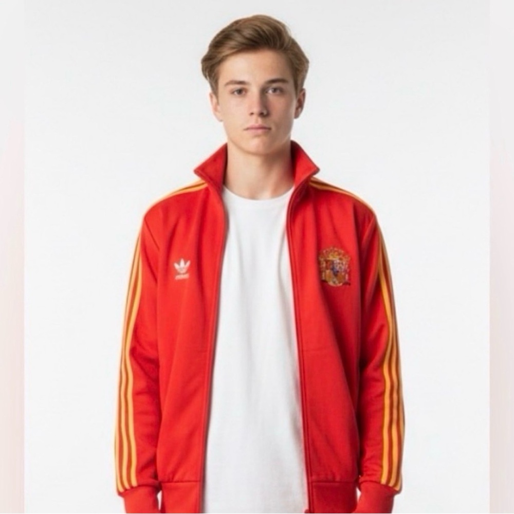VINTAGE ADIDAS Orange ORIGINALS SPAIN JACKET XL MINT FIRST CLASS